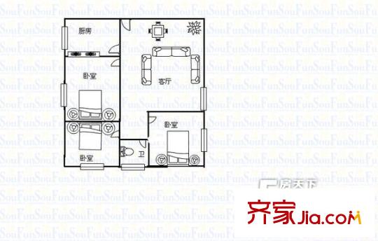 聯(lián)通大廈戶型圖01 