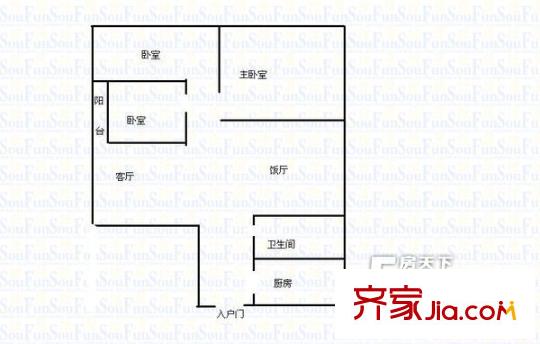 安夏大廈 戶型圖 1