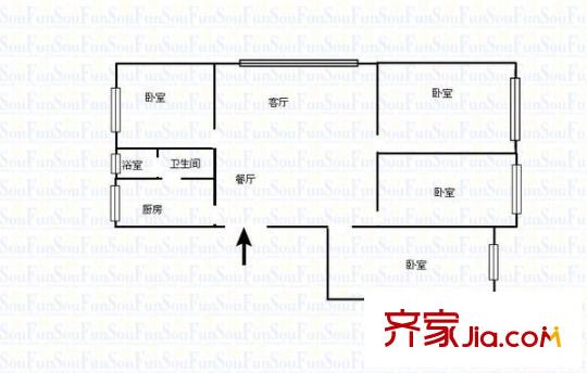 智誠大廈 4室 戶型圖