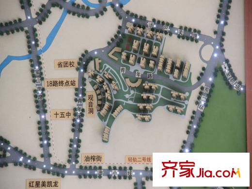 理想城區(qū)位示意圖