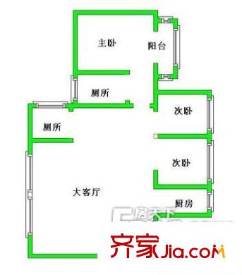 宏陽商住樓戶型圖02 