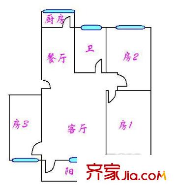 渝達大廈 戶型圖2