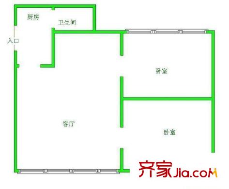 貴鐵新村 戶型圖 3