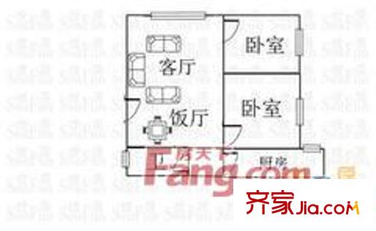 紡紗廠宿舍 戶型圖