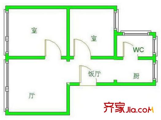富源路石油小區(qū) 戶型圖 1