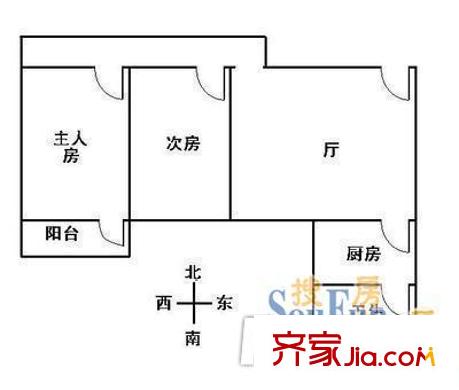 電子研究所宿舍戶型圖01 
