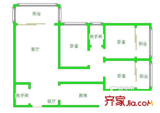 成黔大廈 戶(hù)型圖 1
