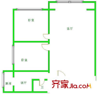集賢巷商住樓 戶型圖 1
