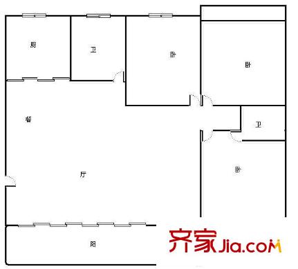 集賢巷商住樓 戶型圖 3