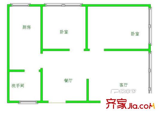 宏陽商住樓戶型圖01 
