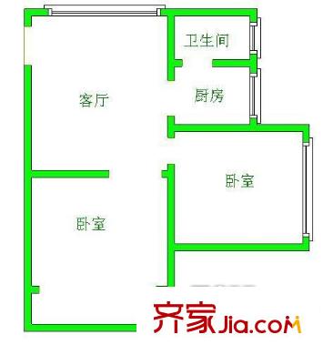 動力廠宿舍戶型圖02 