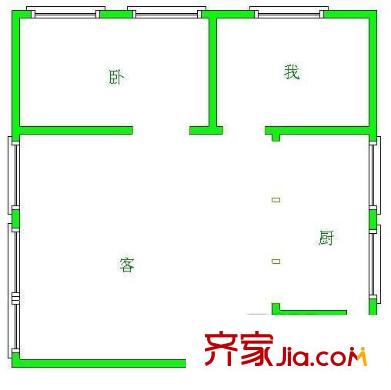 動力廠宿舍戶型圖03 