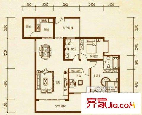公路局宿舍 2室 戶型圖