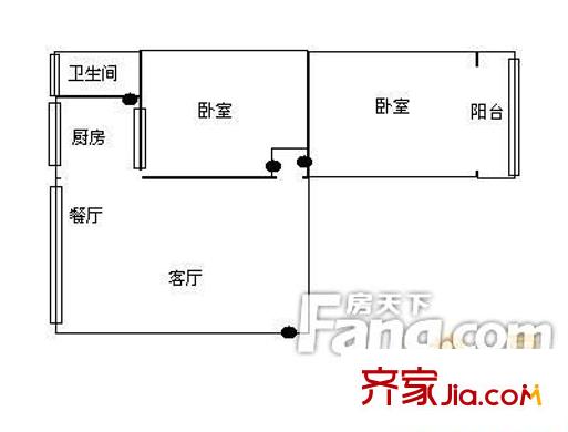 貴鐵新村 戶型圖 1