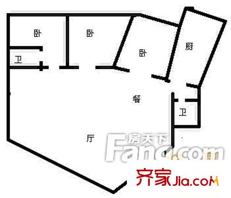 紡紗廠宿舍 戶型圖 4
