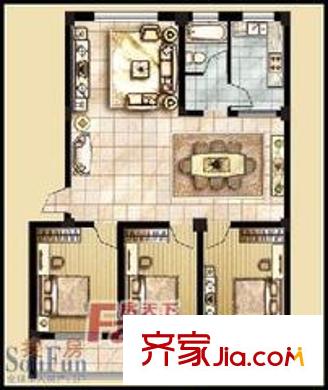 怡景華庭 戶型圖1
