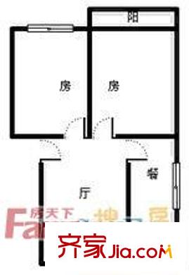 電子研究所宿舍 戶型圖2