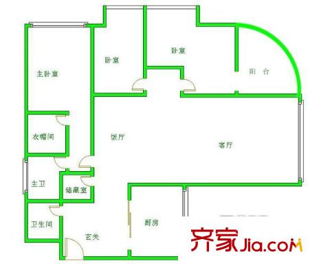成黔大廈 戶型圖 4