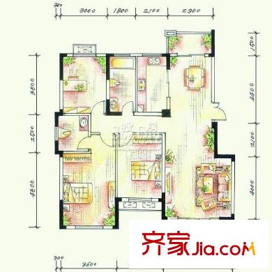 長城嘉苑戶型圖02 