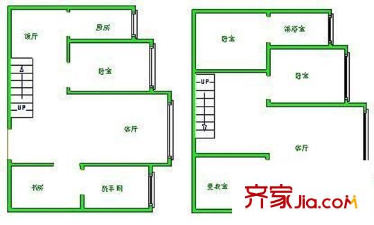 宏業(yè)大廈 4室 戶型圖