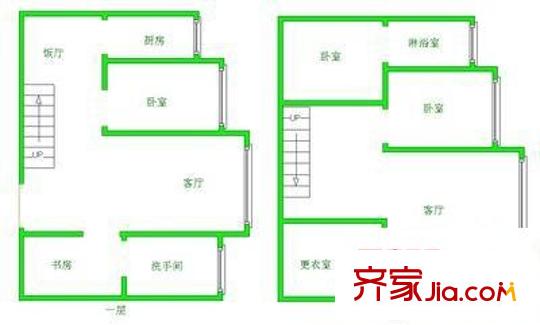宏業(yè)大廈 3室 戶型圖