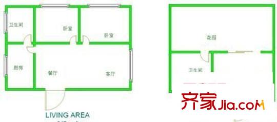貴信花園 3室 戶(hù)型圖