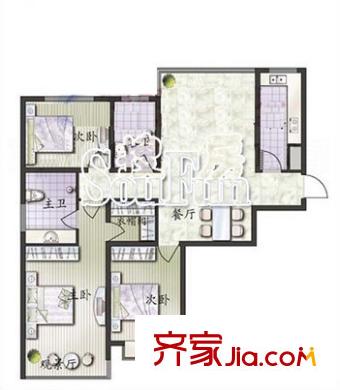 工會大院 戶型圖