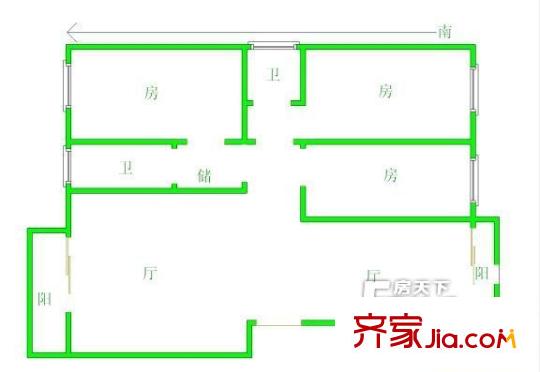 工商局宿舍 戶型圖 1