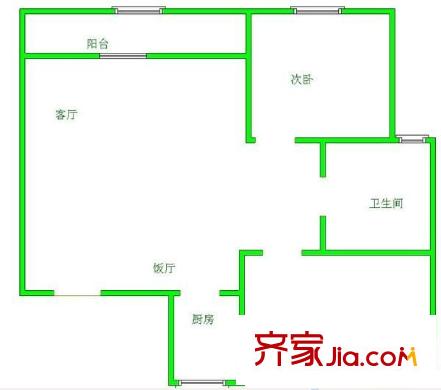 峰景時代 2室 戶型圖