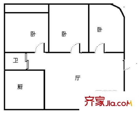 財(cái)政廳宿舍 戶型圖 3