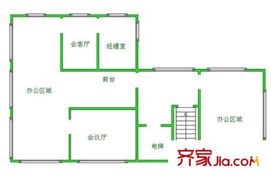 中創(chuàng)聯(lián)合大廈 5室 戶型圖