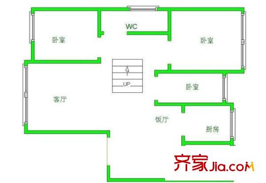 中創(chuàng)聯(lián)合大廈 3室 戶型圖