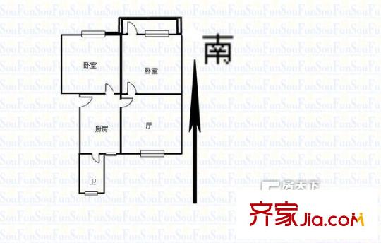 啤酒廠宿舍 戶型圖 3