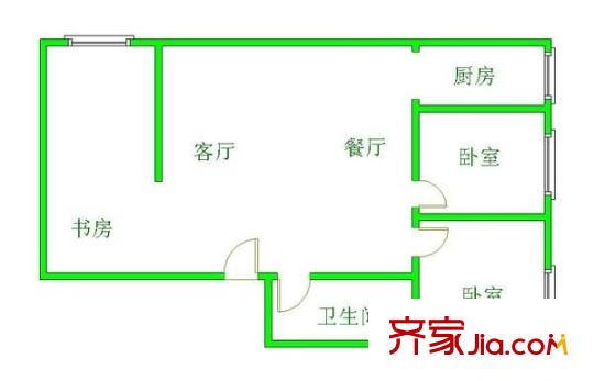 女人大世界 3室 戶型圖