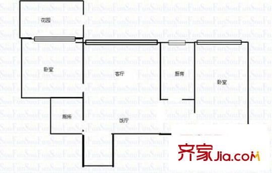 旅華苑 2室 戶型圖
