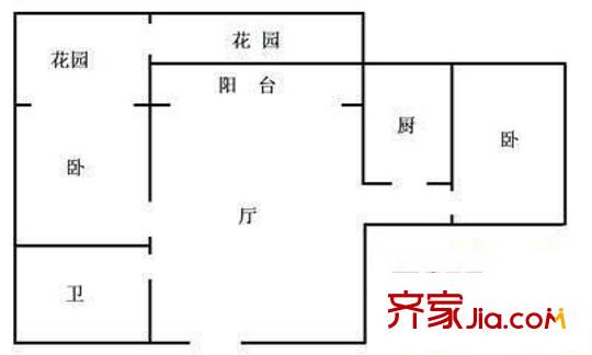 旅華苑 2室 戶型圖
