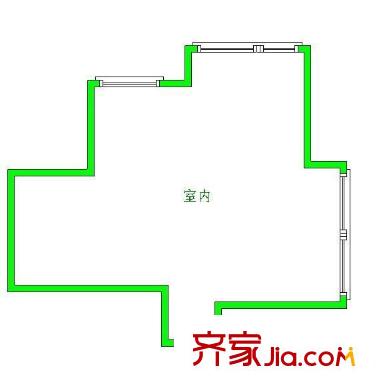凱賓斯基大廈 3室 戶型圖