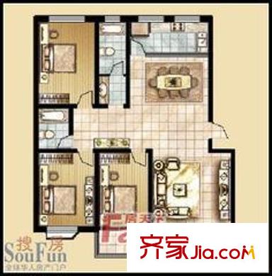 怡景華庭 戶型圖2