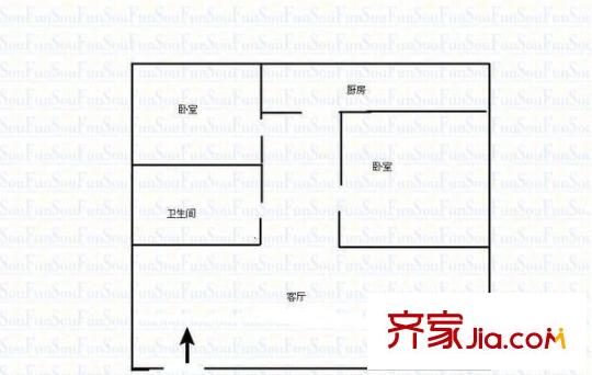 鴻源居 5室 戶型圖