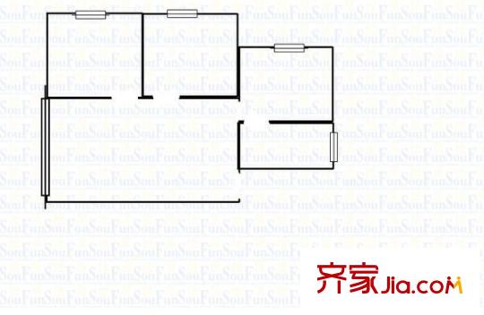 翡翠苑 2室 戶型圖