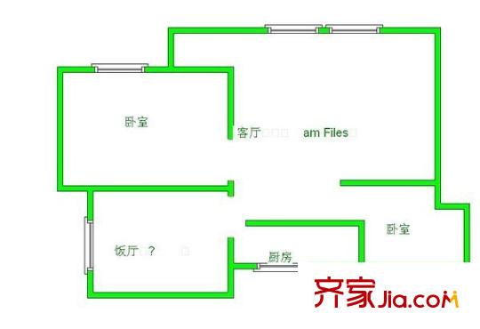 大理小區(qū)17組團(tuán) 3室 戶(hù)型圖