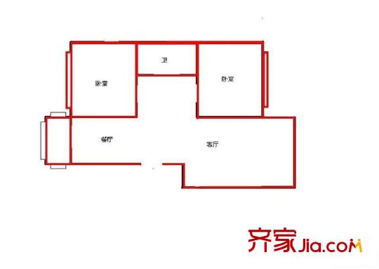 萬江公寓 戶型圖 1