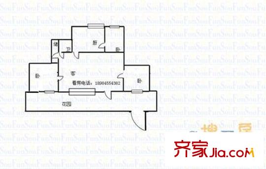 新華閣 4室 戶型圖