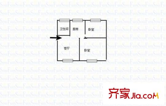 貴信花園 2室 戶(hù)型圖