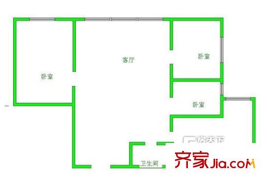 工會大院 戶型圖 1