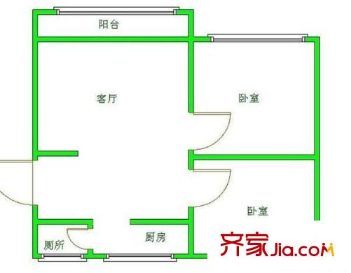 工會大院 戶型圖 3