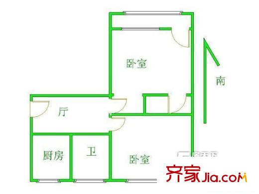 工商局宿舍 戶型圖 2