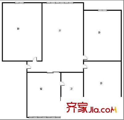 陽光家園戶型圖戶型圖2 3室2廳1衛(wèi)1廚
