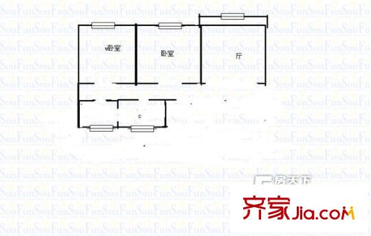玉君佳苑 戶型圖 1