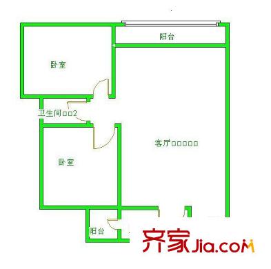 黔靈西路華城酒店旁小區(qū) 戶型圖 2